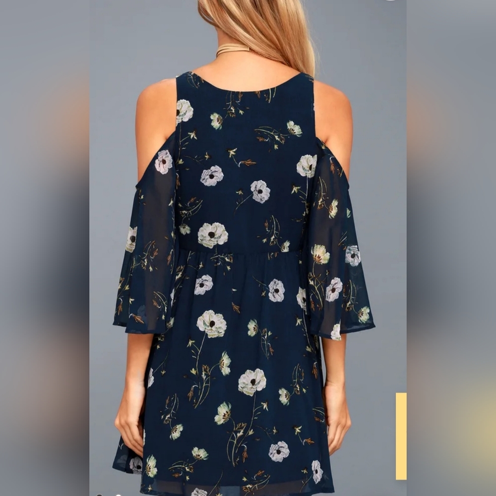BB DAKOTA navy blue dress size XS - Picture 2 of 11